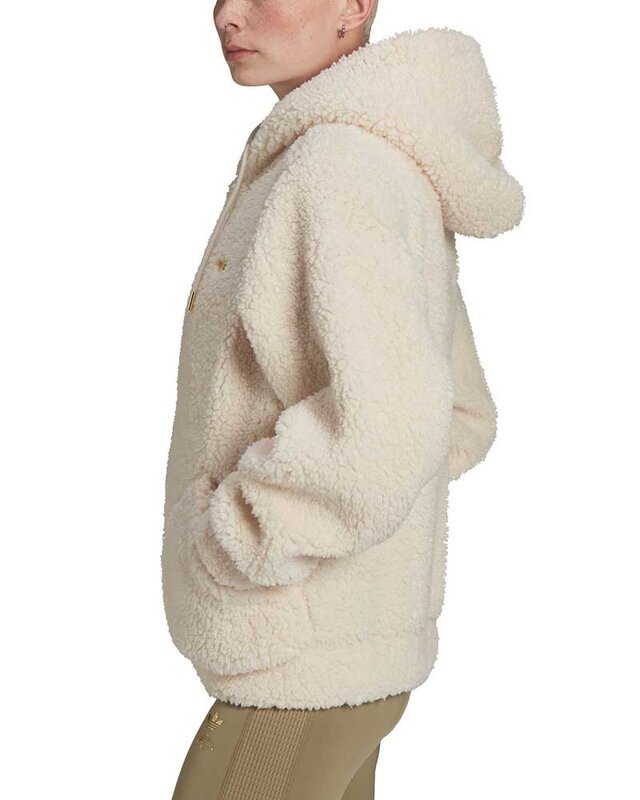 adidas Originals Sherpa Jacket HG6677 Weiss Kleidung Footish
