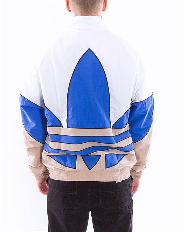 adidas Originals Big Trefoil Outline Woven Tracktop GE0865 Weiss Kleidung Footish