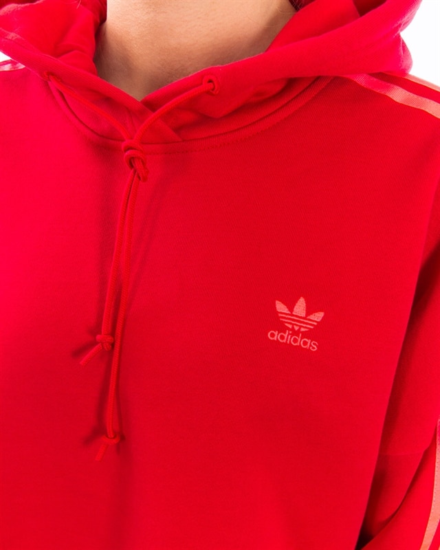 Adidas originals cropped hoodie red shop