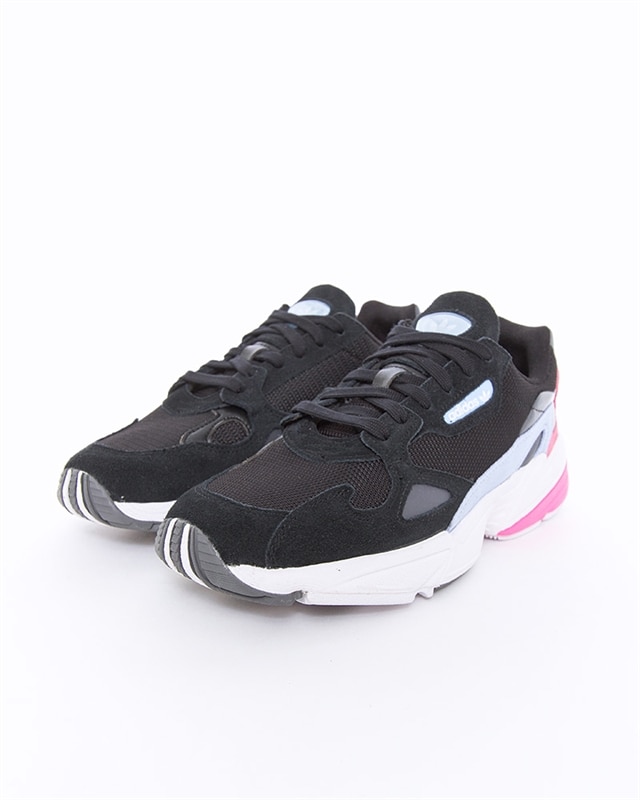 Adidas originals falcon trainer in black and white shop