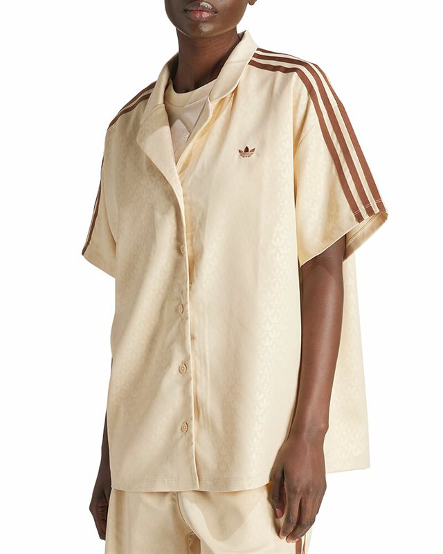 adidas Originals Fashion Monogram Satin Bowling Shirt IS3848 Andere Kleidung Footish