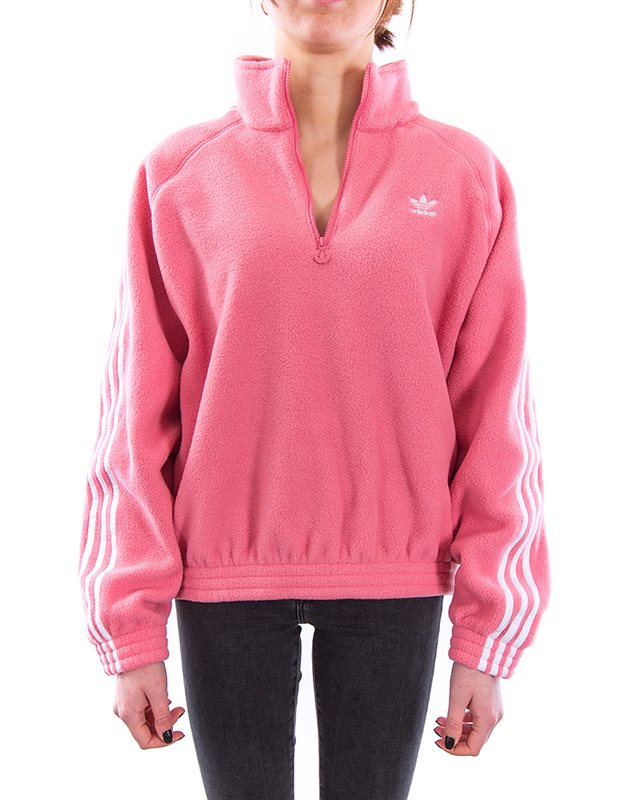 adidas Originals Fleece Half Zip GN2865 Rosa Kleidung Footish