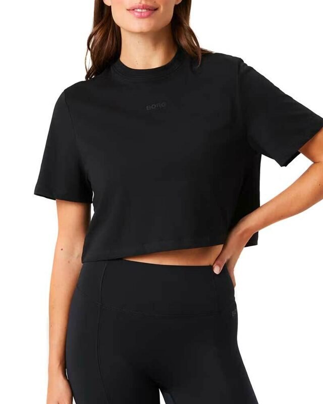 Björn Borg Studio Oversized Cropped T-Shirt (10004230-BK001)
