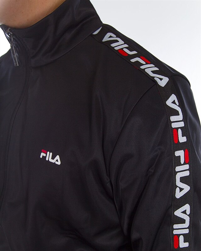 FILA Tape Track Jacket | 681867-002 | Svart | Kläder | Footish