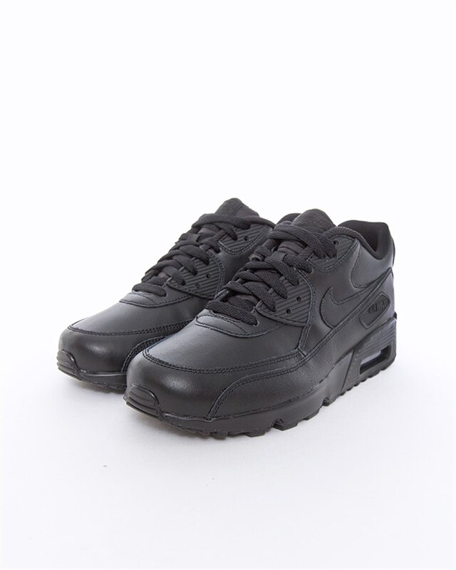 Nike Air Max 90 Leather GS 833412 001 Schwarz Sneakers Schuhe Footish
