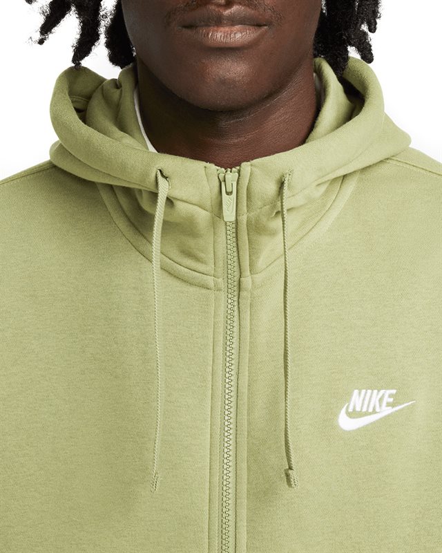 Nike Sportswear Club Fleece Full Zip Hoodie BV2645 334 Grun Kleidung Footish