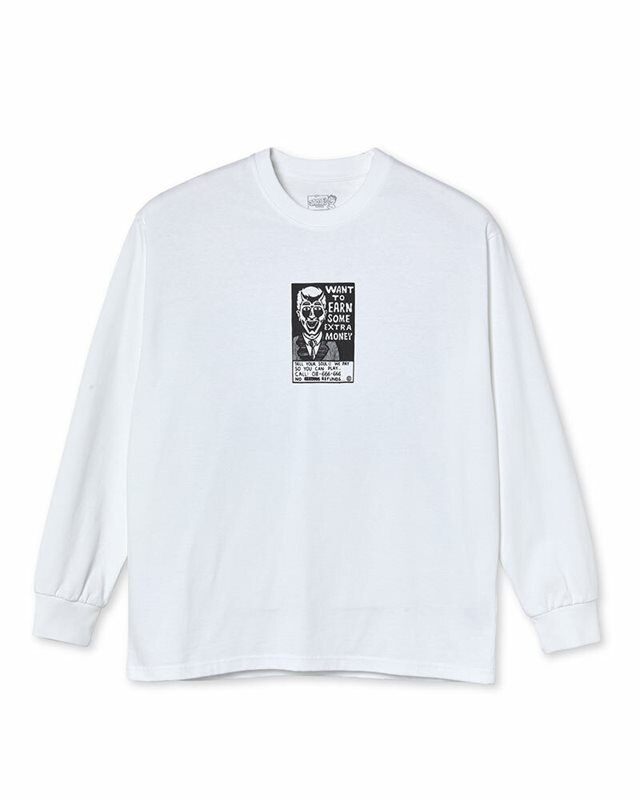 Polar Skate Co Classifieds Longsleeve (PSC-S22-10-WHT)