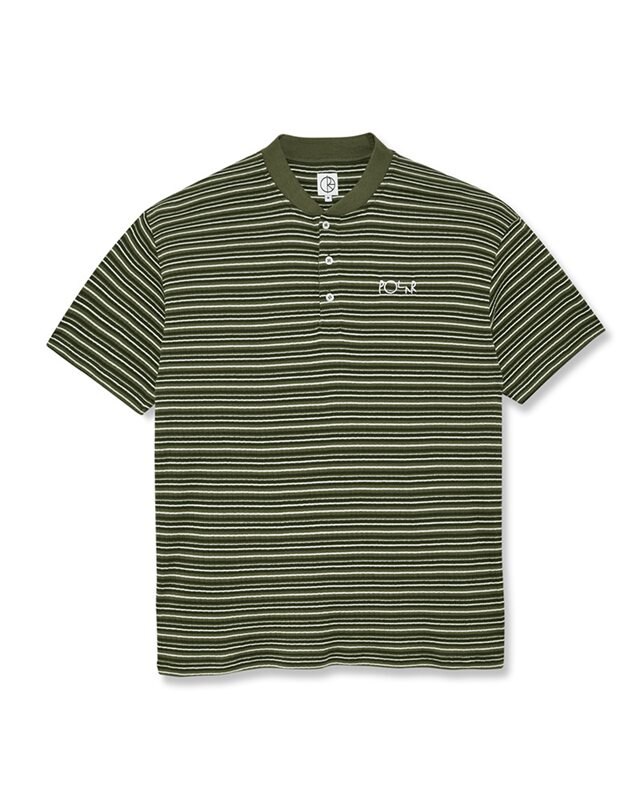 Polar Skate Co Stripe Rib Henley Tee (PSC-SP23-20)