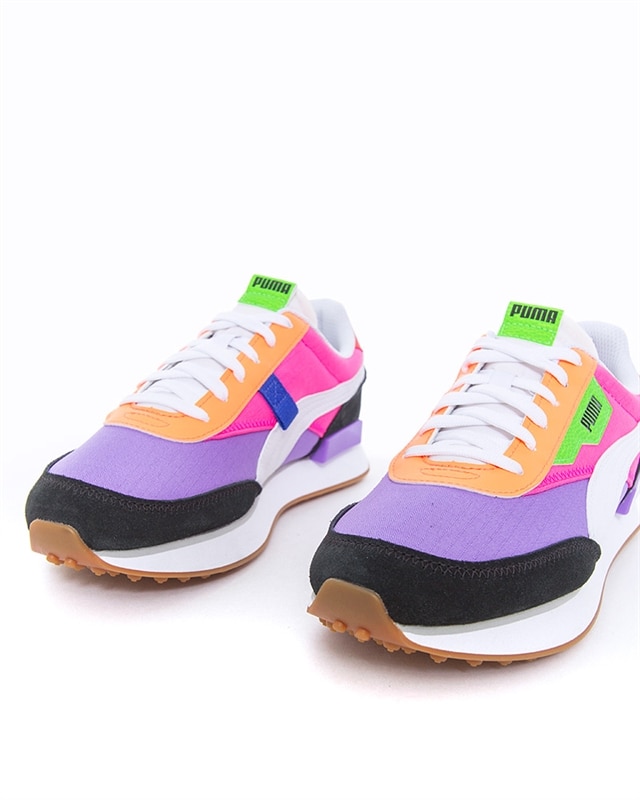 puma rider play on luminous purple fluo pink