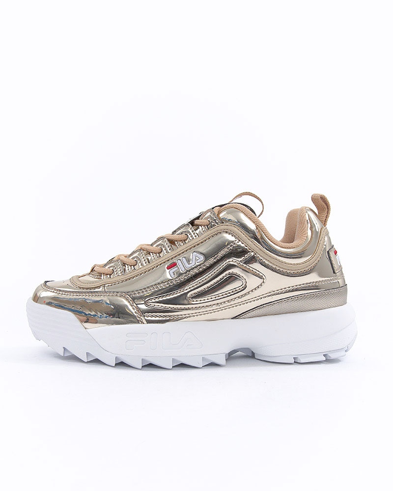 fila disruptor metallic silver
