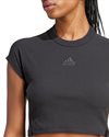 adidas Originals Lounge Ribbed Crop T-Shirt (IT2547)