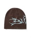 Butter Scrawling Skully Beanie (BG254822-BRWN)