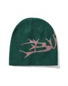 Butter Scrawling Skully Beanie (BG254822-FOREST)